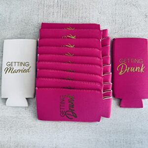 Bachelorette Party Slim Can Cooler - 11 pack - Bachelorette Party Supplies Slim Can Sleeve