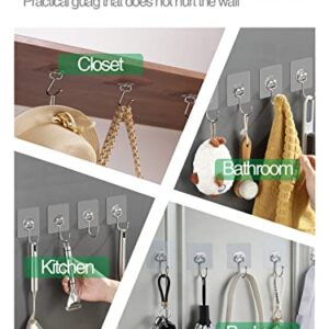 EKE 12 Pack of Large Adhesive Hook Wall Hooks with 40Ib Load Capacity (max) for Hanging Stainless Steel Towels and Coats, Suitable for Kitchens, bathrooms, Homes and Offices (12).