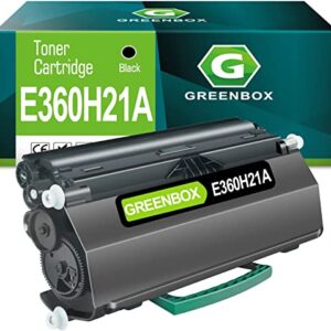 GREENBOX Remanufactured E360H21A High-Yield Toner Cartridge Replacement for E360H11A E360H21A for E360 E360d E360dn E360dt E360dtn E460d E460dn E460dw E460dtn E462dtn Printer (1 Black)