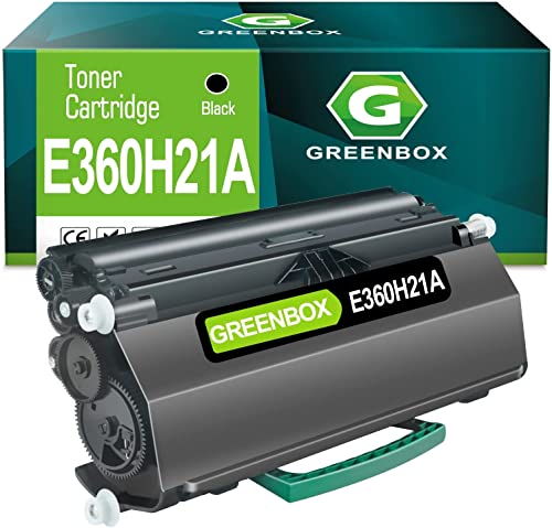 GREENBOX Remanufactured E360H21A High-Yield Toner Cartridge Replacement for E360H11A E360H21A for E360 E360d E360dn E360dt E360dtn E460d E460dn E460dw E460dtn E462dtn Printer (1 Black)