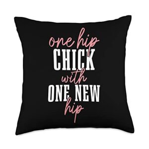 hip replacement surgery recovery hip chick with new hip throw pillow