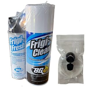 BG Frigi-Clean Aerosol AC Evaporator Cleaner And Frigi-Fresh Kit With Evaporating Cleaning Nozzle