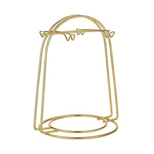 rack display stand service for tea cups, gold nordic home kitchen tabletop coffee mug holder, 4cups coffee mugs & tea cup storage rack, coffee counter bar accessory & kitchen organizer rack type a