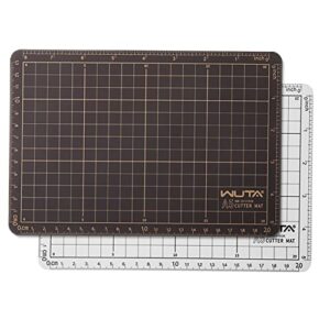 wuta self healing sewing mat, new fabric cutting mat, leather cutting board sewing table mats a5 professional double-sided cutting mat (9 x 6 inch)