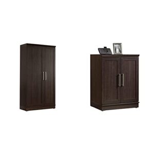 sauder homeplus collection storage cabinet, dakota oak finish & sauder homeplus base cabinet, dakota oak finish