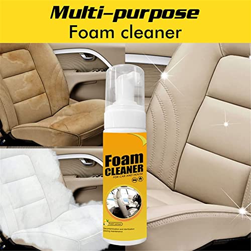 DENGWANG Amplesunshine Foam Cleaner, Amplesunshine Powerful Stain Removal Kit, Foam Cleaner for Car and House Lemon Flavor, Strong Decontamination Cleaners Spray for Kitchen (30ml, 3pcs)