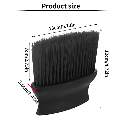 Cobee Car Detailing Brush, Car Cleaning Brushes Duster Soft Bristles Detailing Brush Dusting Tool Dust Removal Brush Dirt Dust Clean Brushes for Car Interior Exterior Leather Air Vents(Black)