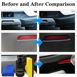 ZMPDJG Plastic Refreshing Nano Plastic Refresh Coating,30ml Plastic Parts Refurbish Agent Car Exterior Restorer,Plastic Refurbishment for Car Interior Cleaning (Pack of 2Sets)