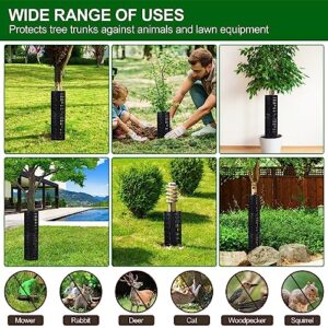 UGarden Plant and Tree Guard Protector, Tree Trunk Protector Around Trunk Bark, Saplings, and Vines, Expandable Tree Bark Protector 19 Inches Tall, Protect from Trimmers, Mowers, and Animals(18 Pack)