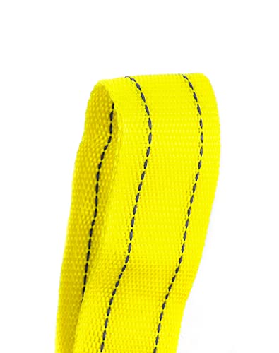 QWORK Tow Strap, | 1.8" x 13' | 11000 lb Capacity, Heavy Duty Towing Strap with Safety Hook, Trailer Rope Unloader for Vehicle Recovery, Towing, Stump Removal, etc