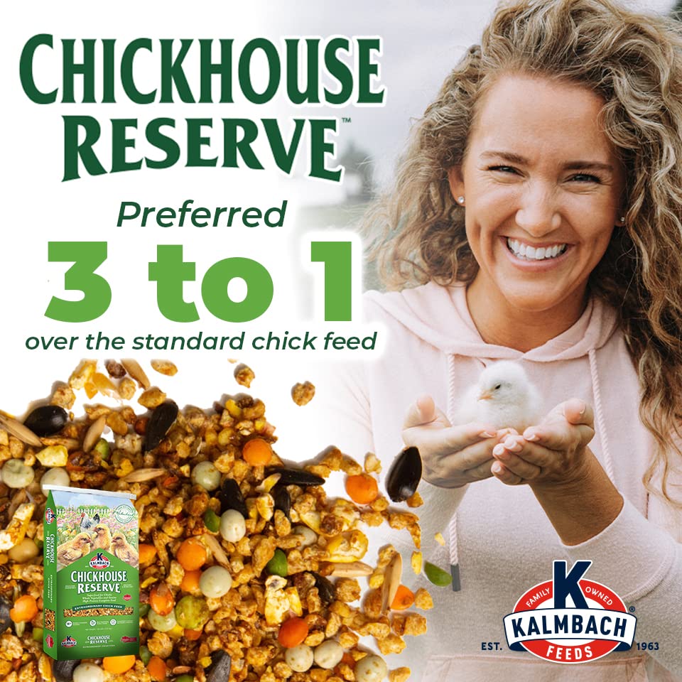 Kalmbach Feeds Chickhouse Reserve 18% Whole Grain Complete Feed for Chicks, 30 lb