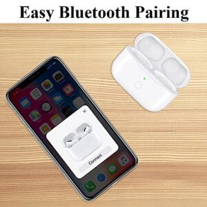 Charging Case Replacement Compatible for AirPod Pro, Wireless Charger Case with Bluetooth Pairing Sync Button, No Earbuds, White