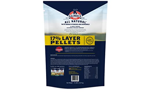 Kalmbach Feeds 17% All Natural Layer Pellet for Egg Laying Chickens, 10 lb Bag