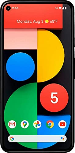 Google Pixel 5 128GB GSM Unlocked - Just Black (Renewed)