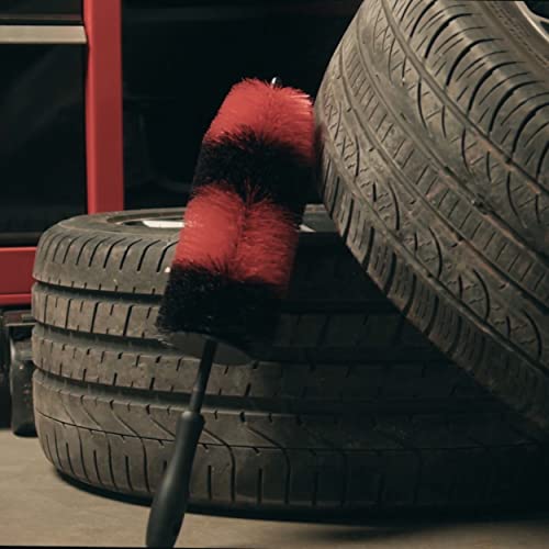 ABN Rim Brush - 18in Wheel Brushes for Cleaning Wheels, Engines, and Exhaust Tips of Cars, Trucks, and Motorcycles