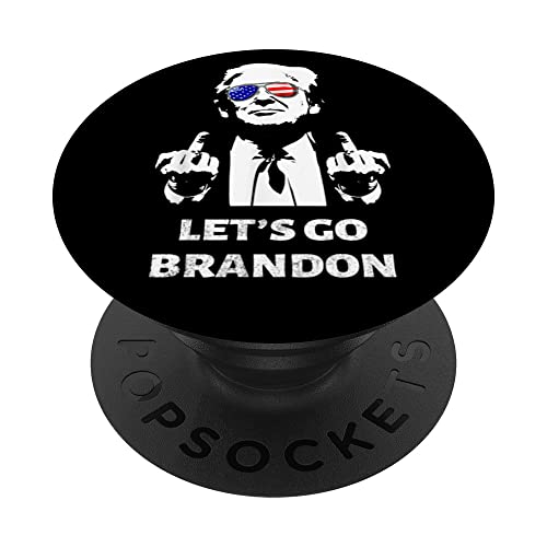 Trump Let's Go Biden Brandon Funny Joe Biden PopSockets Swappable PopGrip