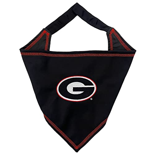 Pets First NCAA Georgia Bulldogs Tie Bandana, Large/x-Large. Dog Bandana Scarf Bib for Pet Cat Dog. The Ultimate Game-Day, Party Bandana (GA-3550-L-XL)