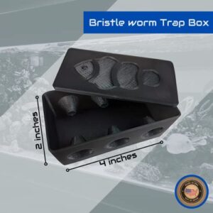 Bristle Worm Trap Saltwater Aquarium, Sinking Bristle Worm Trap Box, Bristle Worm Catcher Aquarium Saltwater Aquarium Black Unique