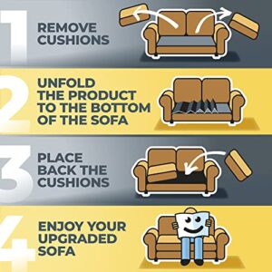 Golden Home Essentials 20in x 68in Extra Strong Couch Support for Sagging Cushions - Sofa Cushion Support Board - 0.4in Thick Saggy Couch Cushion Support for Sagging Seat - Sagging Couch Support Board