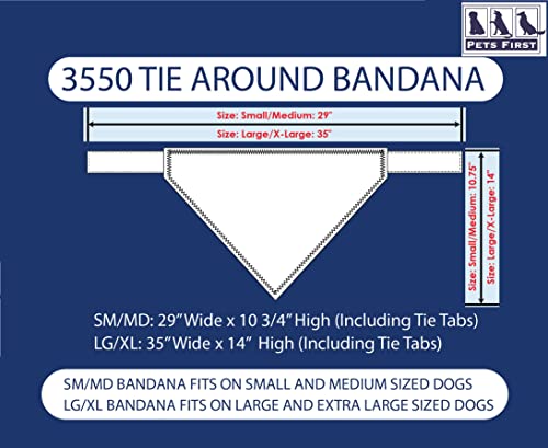 NCAA Alabama Crimson Tide Tie Bandana, Small/Medium. Dog Bandana Scarf Bib for Pet Cat Dog. The Ultimate Game-Day, Party Bandana