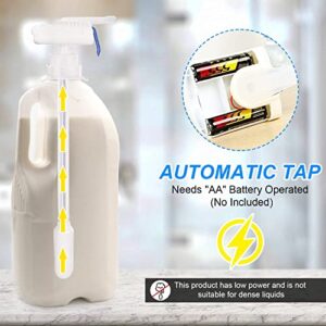 Electric Automatic Tap, Adjustable Size Milk Drink Dispenser for Fridge Gallon, Anti Overflowing Faucet Straw Set, Beer Beverage Dispenser, Easy Operation, Prevent Overflow for Outdoor kitchen Home