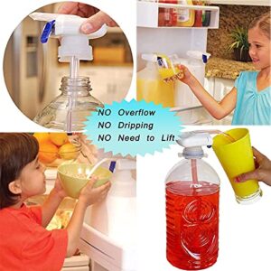 Electric Automatic Tap, Adjustable Size Milk Drink Dispenser for Fridge Gallon, Anti Overflowing Faucet Straw Set, Beer Beverage Dispenser, Easy Operation, Prevent Overflow for Outdoor kitchen Home