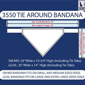 Pets First NCAA Notre Dame Tie Bandana, Small/Medium. Dog Bandana Scarf Bib for Pet Cat Dog. The Ultimate Game-Day, Party Bandana (ND-3550-S-M)