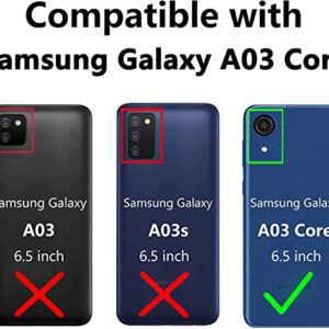 M MAIKEZI Samsung A03 Core case,Galaxy A03 Core case,with HD Screen Protector, Shock-Absorption Flexible TPU Bumper Soft Rubber Protective Case Cove for Samsung Galaxy A03 Core (Black Brushed TPU)