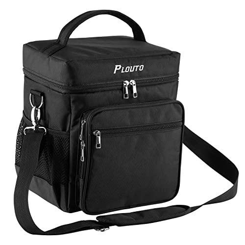 PLOUTO Extra Large Insulated Lunch Bag 24-Can (18L) Soft Leakproof Water Resistant Lunch Cooler for Men Women Adults Travel Picnic Office