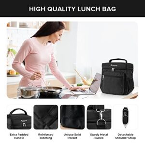 PLOUTO Extra Large Insulated Lunch Bag 24-Can (18L) Soft Leakproof Water Resistant Lunch Cooler for Men Women Adults Travel Picnic Office