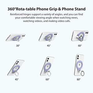 Nillkin Phone Grip, Metal Phone Ring Holder Stand, Adjustable Kickstand, Phone Gripper for Back of Phone OnePlus 10 Pro, for iPhone 13, 13 Pro, 13 Mini, XS,12, 11,8,Pixel 6/6A (Lavender Purple)