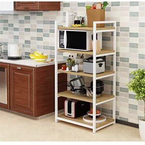 JF-XUAN Kitchen Shelf Microwave Oven Rack Multifunctional Open Microwave Oven Rack 5-layer Kitchen Storage Shelf Compatible with Kitchen Utensils Towels And Accessories Large Microwave Oven Rack (C