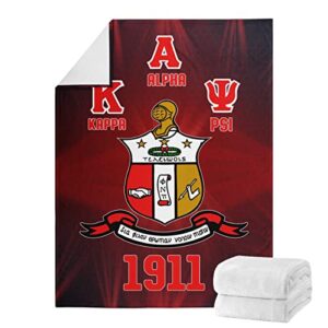 Win FaFA Gao Kappa Alpha Psi Premium Flannel Fleece Blanket Throw Blanket Textured Solid Soft Sofa Couch Cover Blanket Large Flannel Fleece Plush Throw Blanket (60''x50'')