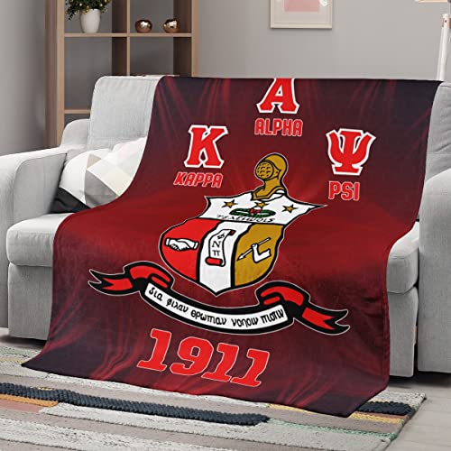 Win FaFA Gao Kappa Alpha Psi Premium Flannel Fleece Blanket Throw Blanket Textured Solid Soft Sofa Couch Cover Blanket Large Flannel Fleece Plush Throw Blanket (60''x50'')