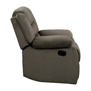 Lexicon Mabel Wall-Hugger Manual Double Reclining Loveseat, Brown