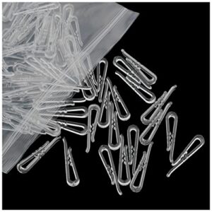 mtqy plastic shirt clip 300pcs u shape clear durable plastic alligator clips transparent shirt fixing packing clip shirt clips clothespins with teeth for ties, pants,shirts hold shirt fixing clip