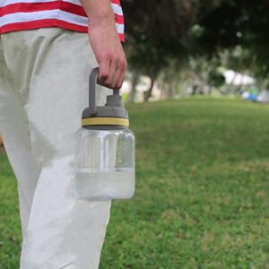 asobu Juggler a Tritan, Freezable Unbreakable and Large Capacity Water Jug with Easy Grip Handle 50 Ounces (50 Ounces, Mustard)