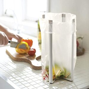 Tiiyee Multifunctional Kitchen Stand Holder, Water Bottle Drying Rack Plastic Bag Wine Decanter Glass Dryer Space Saving Glove Storage Dispenser Vertical Cup Trash Bag Shelf Organizer for Home Tower