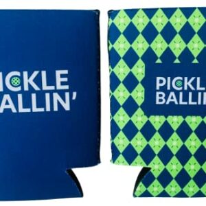 Pickleball Can Coolers - Set of 4 - Pickleball Party Supplies