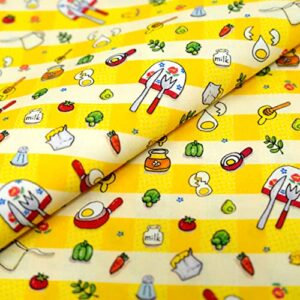 Stitch & Sparkle Fabrics, 100% Cotton, Foodie Trip, Have a Good Meal, Cut by The Yard, 44 Inches