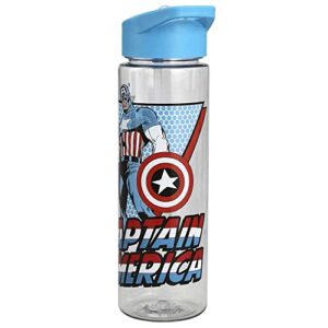 Marvel Comic Book Captain America 24 oz. UV Plastic Water Bottle