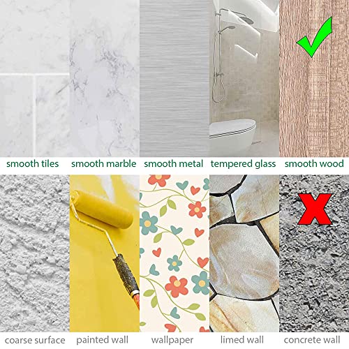 XLQADV 8 Pcs Shower Caddy Adhesive Hooks Sticker, For No Drilling Bathroom Shower Shelf Accessories, Strong Adhesive Wall Sticker For Adhesive Shower Caddy