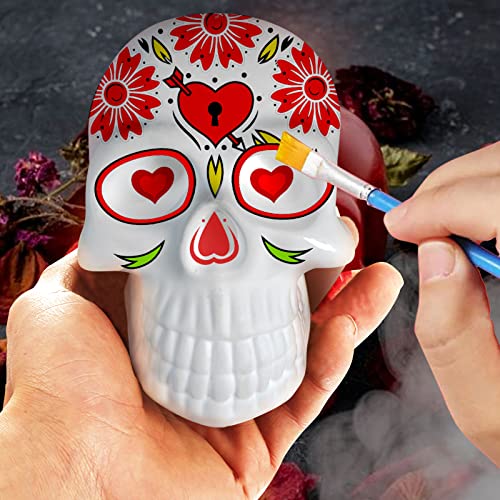 Skull Mold, Funstorm 3D Skull Silicone Molds for Resin, with Exact Detail, Upgraded Skull Epoxy Resin Molds for Candle Making, Resin Casting Art Crafts Home Decor, Outdoor, Holiday Decor