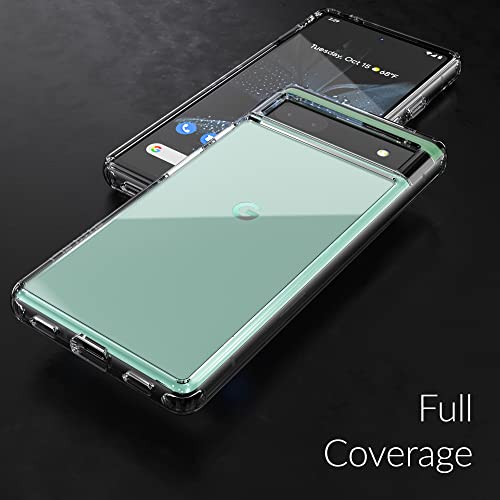 Crave Clear Guard for Pixel 6a Case, Shockproof Clear Case for Google Pixel 6a
