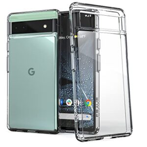 crave clear guard for pixel 6a case, shockproof clear case for google pixel 6a