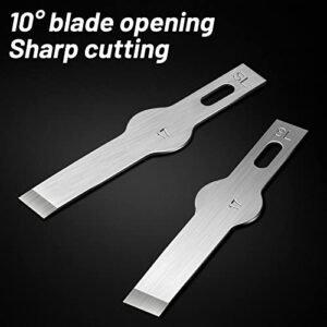 40 Pack Craft Knife Blades #17 Hobby Knife Replacement Blades Precision Knife Blade Hobby Knife Blades Art Knife Blade for Knife Craft Scrapbooking Cutting Caving Chiseling Shaving Supplies