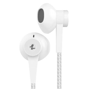 LUDOS Nexus Wired Earbuds in-Ear Headphones, Earphones with Microphone, 5 Year Warranty, 3.5mm Earphones Plug in Ear Buds, Videoconference, Calls Compatible with iPhone, Android, Laptop, Chromebook