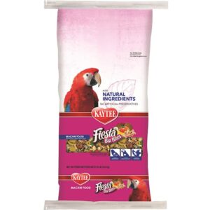 kaytee fiesta big bites with natural colors macaw food, 10 lbs.