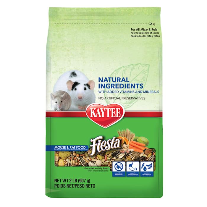 Kaytee Fiesta Naturals Mouse and Rat Food, 2 lbs.