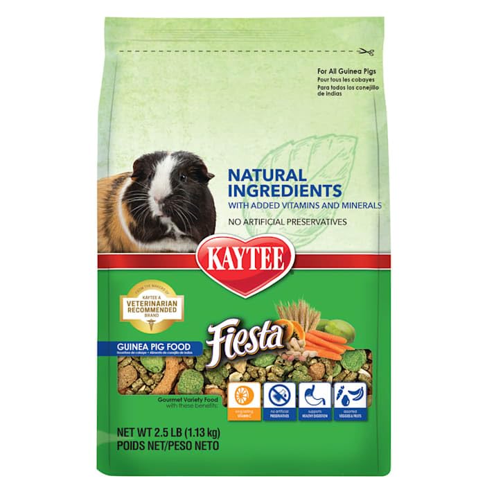 Kaytee Fiesta Naturals Guinea Pig Food, 2.5 lbs